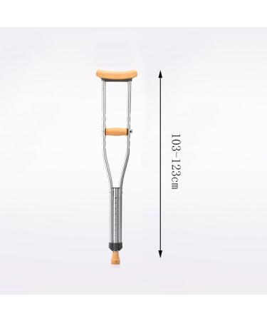 LINYUES Crutches for Adults Underarm Handicapped Crutches/Canes for Handicapped Persons with Adjustable Length of 103-150 Cm Great for Travel or Work Enda -1 - Buy Online on GoSupps.com