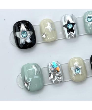 AJTUTUS Press on s Handmade Short Artificial s Round False s Decorations for ized - Buy Online on GoSupps.com