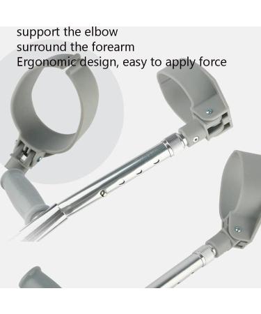 Aluminum Forearm Crutches for Adults Arm Crutch with Non-Slip Head Ergonomic Cane Walking Crutches Retractable Adjustable Wear-Resistant (Color : 2pcs) Anniversary Lucky Star - Buy Online on GoSupps.com