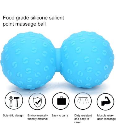 Verdant Touch Yoga Gym Ball - Double Massage Ball for Muscle Relaxation & Deep Tissue Massage | Blue Fitness Ball for Legs & Shoulders - Buy Online on GoSupps.com