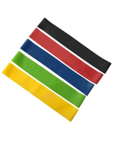 1Set Rubber Resistance Bands Set Resistance Bands TPE for Men and Women for Booty Legs Training Yoga