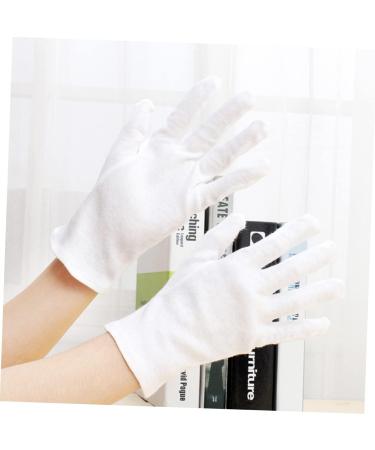 OKUMEYR 12 Pairs Moisturizing Food Handling Glove Hair Dye White Kitchen Hair Dyeing Dry Hands White Work Spa XL:24X11cm White - Buy Online on GoSupps.com