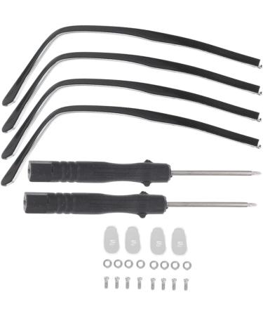 Universal Glasses Accessories Kit - Healeeved 8 Sets Replacement Brackets Screwdriver Metal Legs & Arms - Black Frame for Men & Women - Buy Online on GoSupps.com