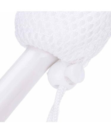 Soft Sponge Bathing Brush with Long Curved Handle - Body Cleaning & Peeling Shower Brush for Back - Best Bathing Accessories - Buy Online on GoSupps.com