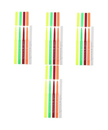 FOMIYES 20 Pcs Halloween Paint Pen Eye Liner Women Makeup Tool Fluorescence Eyeliner Stamp Eyeliner Plastic 12.00X0.80X0.80CMx4pcs Assorted Colorx4pcs