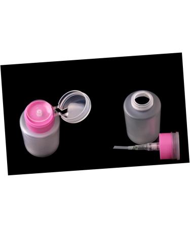 FRCOLOR Pressing Bottle liquid containers clear polish clear pink polish Polish Remover Container Push Down Container polish Pressing Storage Empty Empty Bottle - Buy Online on GoSupps.com