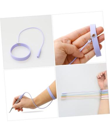 Healvian Silicone Tweezers Bracelet for Eyelash Extensions & Brow Styling - Purple 36.5x6.5cm | Women s Accessory & Protective Tool - Buy Online on GoSupps.com