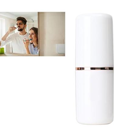 Portable Toothbrush Cup Case | Multifunction Travel Holder & Organizer | Large Capacity Dustproof Design for Bathroom School & Business Trips (White - Buy Online on GoSupps.com