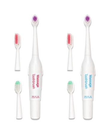 Electric Massage Toothbrush For Adults 3 Heads Replacement Powered Electric Toothbrush Heads
