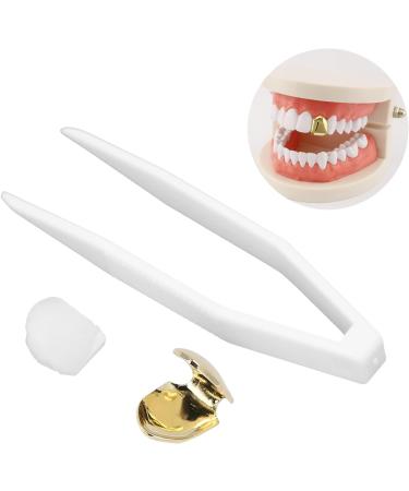 Verdant Touch Hip Hop Teeth Decoration - Gold False Braces Costume Accessory for Halloween & Festivals | International Shipping - Buy Online on GoSupps.com