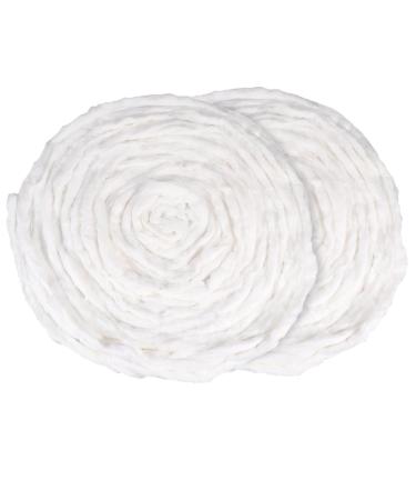 Angoily 2 Hairdressing Hair Coils for Manicures Cotton Hair Towel Makeup Supplies Cotton Beauty Coil Manicures Cotton Absorbent Cotton White Cosmetic Makeup Utensils