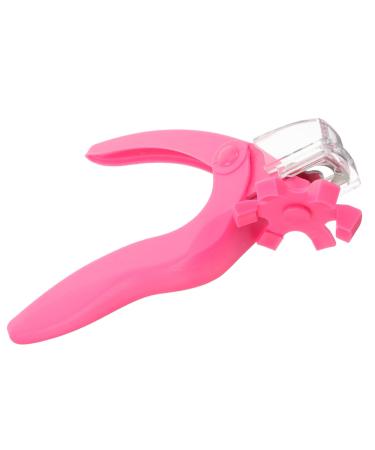 Housoutil Trimmer Fake Nails Faux Nail Clippers Nail Art Clipper Manicure Nail Extended Nail Clipper Nails Clipper False Clipper Nail Tips Pink Nail Portable Stainless Steel