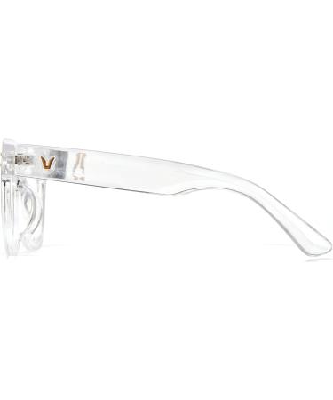 Buy Cyxus Blue Light Blocking Glasses - Square Chic Preppy MultiColor Frame for Women & Men - Clear 8153-1 | International Shipping Available - Buy Online on GoSupps.com