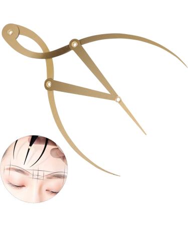 Angoily 1pc Eyebrow Positioning Ruler Microblading Eyebrows Kit Make up Kit Eyebrow Mapping Ruler Gold 16.5x5.4cm Golden - Buy Online on GoSupps.com