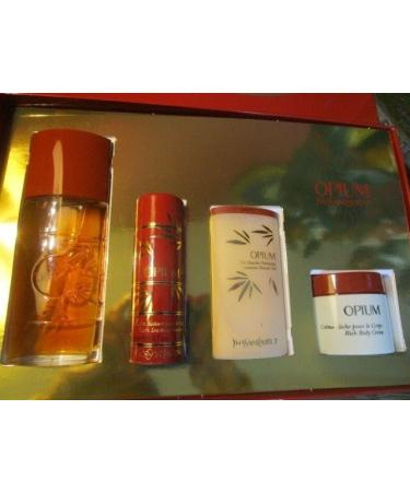Yves St Laurent Opium Perfume Set 4 pcs New in Compatible with Box - Buy Online on GoSupps.com