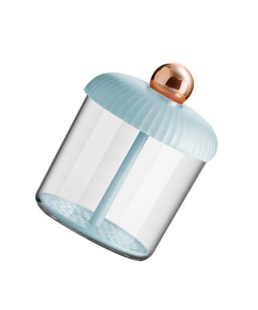 SKISUNO Facial Bubbler Tool for Delicate Foaming Eco-friendly Bubble Maker for Deep Cleansing and Exfoliation for Skincare Routine Blue and Gold Design