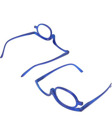 Shop Women's Cosmetic Glasses - Blue Acrylic Frame Anti-Scratch Makeup Glasses +4.00 Perfect Gift! - Buy Online on GoSupps.com