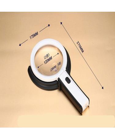 Desktop Glass with Light Folding Illumination Reading Magnifier Rechargeable Handheld Loupe 2X 5X Optical HD Glass Lens Made in China - Buy Online on GoSupps.com