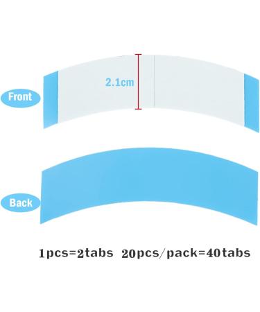 VEGALILY Double Sided Wig Tape 20Pcs Strong Adhesive Hair Tapes for Lace Wigs & Extensions - Buy Online on GoSupps.com