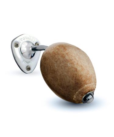 Provendi Savon Beige exfoliant Rotatif avec Porte-Savon crou