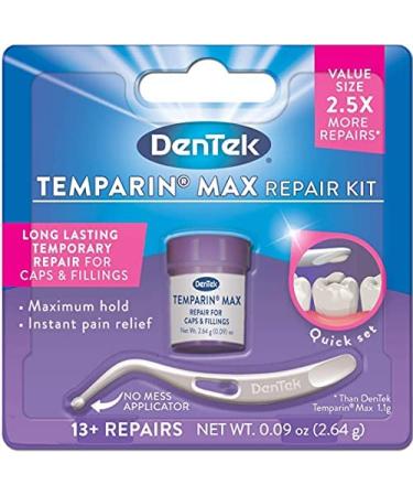 DenTek Temparin Max Caps & Fillings Repair Kit - Pack of 4 (0.0733 oz) - Buy Online on GoSupps.com