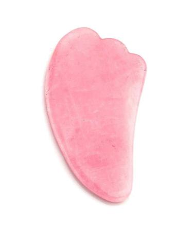 Natural Pink Rose Quartz Stone Guasha Board for SPA Acupuncture Therapy Trigger Point Treatment Jade Stone for Face to Lift Decrease Puffiness and Tighten