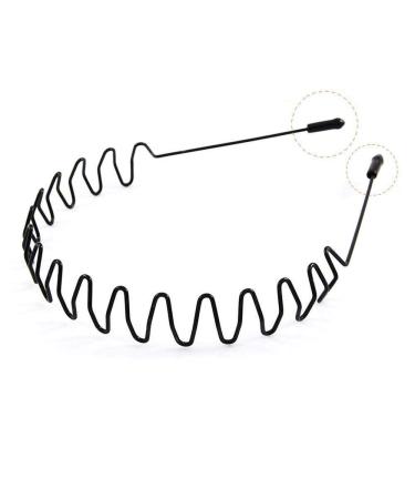 Hair Ties for Men & Women - 6-Piece Wavy Metal Bands - Non-Slip Sports Headbands for Yoga & Outdoor Activities - Unisex Multi-Style Hair Accessories - Buy Online on GoSupps.com