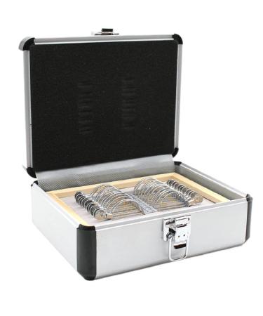 22 Pcs Lens Evidence Box Optical Progressive Lens Ophthalmic Trial Lenses Case Professional Eye Protection Accessories Aluminium Tray