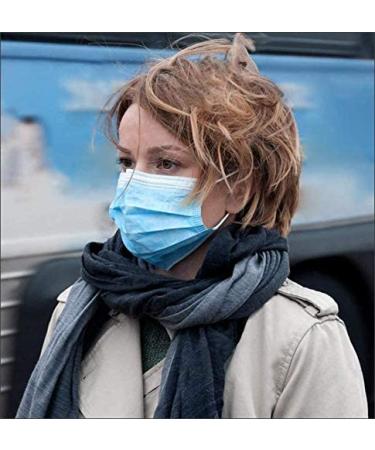 50-Piece Disposable Procedural Face Masks for Mouth and Nose Safety Protection - 3-Layer Filter Barrier - Manufactured and Sold by DecoPro - Buy Online on GoSupps.com