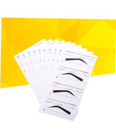 Didiseaon 10pcs Eyebrow Template Eyebrow Card Eyebrowhack Eyebrow Shaping Stencils Mold Stickers Eyebrow Shape - Buy Online on GoSupps.com