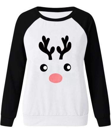 Shop Oversized Christmas Sweater for Women - Rudolph Reindeer & Santa Claus Hooded Pullover - Long-Lasting Holiday Sweatshirt XL & XXL - Buy Online on GoSupps.com