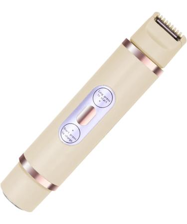 Trimmer For Women Pubic Hair Trimmer Body Groomer Electric Shavers For Pubic Arms Leg Underarm Hair Removal Light Yellow - Buy Online on GoSupps.com
