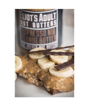 Eliot's Natural Crunchy Peanut Butter - No Sugar Added, Low Carb, Keto Friendly - Espresso Nib Flavor - 12 Ounce - Buy Online on GoSupps.com