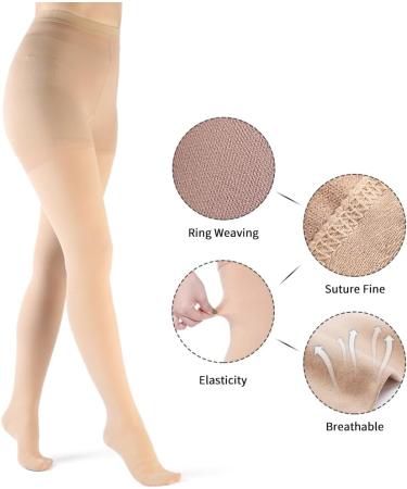 VARCOH Women's XXL Beige Compression Socks - Medical Grade for Varicose Veins, DVT, Pregnancy, Edema - Compression Leggings for Relief of Shin Splints - Buy Online on GoSupps.com