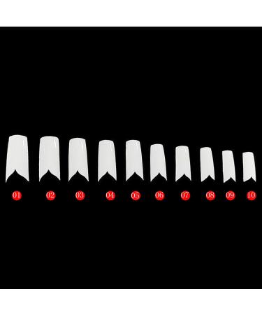 Buy White V Shape Designer False French Nail Art Tips - 500pcs | International Shipping Available - Buy Online on GoSupps.com