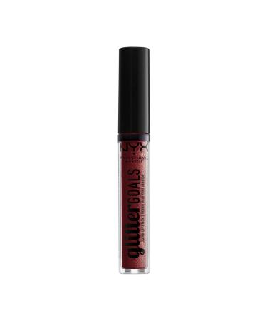 NYX PROFESSIONAL MAKEUP Glitter Goals Liquid Lipstick - Crystal Crush  Plum With Gold Glitter Crystal Crush 0.10 Ounce (Pack of 1)