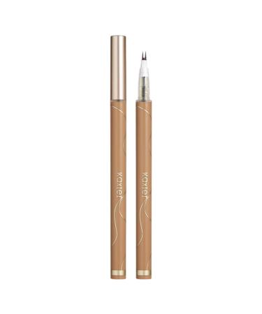 3 Double Tip Lower Eyelash Pencil Waterproof Liquid Eyeliner Quick Drying Long Lasting Waterproof and Sweat Proof Eyeliner Slim Eye Liner Eye Liner Makeup (3 Color) C: Tea Brown