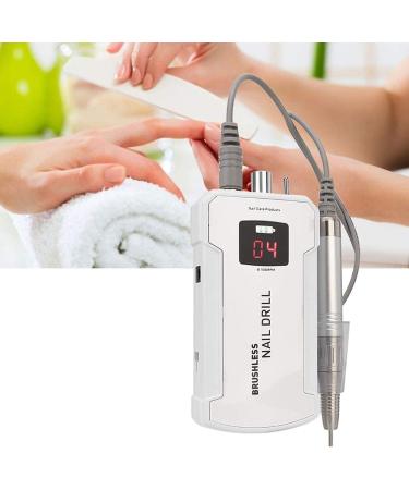Electric Nail Drill 35000RPM Portable Nail Grinding Buffing Polisher Professional Nail E-File Kit Manicure Tool for Acrylic Gel Nails Manicure Pedicure Cuticle Cordless