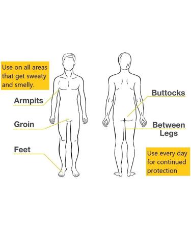 Skin Joy Natural Deodorant Powder - Odour Eliminator for Feet, Under Arms, Groin & Intimate Areas - Talcum & Aluminium Free - Men & Women - Shoe & Feet Freshener - Buy Online on GoSupps.com