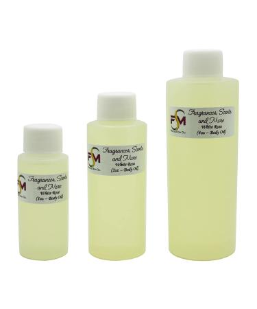 White Rose Fragrance Oil - 0.17 Fl Oz Glass Roll On (5ml) 0.17 Fl Oz (Pack of 1)