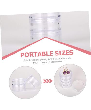 ABOOFAN 6 Sets Eye Cream Box Round Clear Jars with Lids Lotion Jars Stackable Round Jars Small Makeup Jars Containers with Lids Cosmetic Vial Eye Shadow Jar Portable Travel Powder Plastic - Buy Online on GoSupps.com