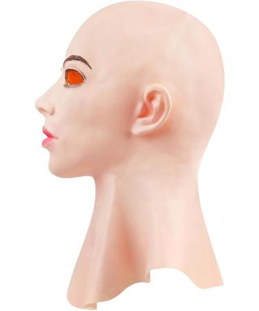 Shenruifa Latex Head Cover Realistic Effects High Elasticity Adult Size for Halloween Cosplay Christmas Headgear (Assorted Color) - Buy Online on GoSupps.com