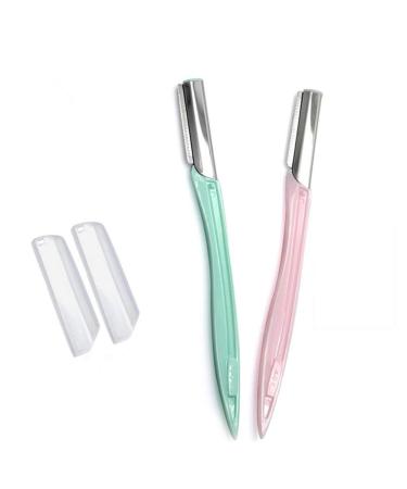 Buy 3PC Facial & Eyebrow Razors - Pink Dermaplaning Tool for Women | Perfect Eyebrow Shaping & Face Hair Removal - Buy Online on GoSupps.com