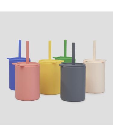 Straw Cups for Toddlers 12M+  Silicone Baby Cup with Straw Non-smell  Silicone Straw Cup 5oz. New- Milk - Buy Online on GoSupps.com