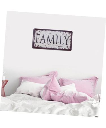 OUNONA Retro Decor Vintage Decor Iron Sign Painting Vintage Sign Wall Decor License Plate Metal Crafts - Buy Online on GoSupps.com