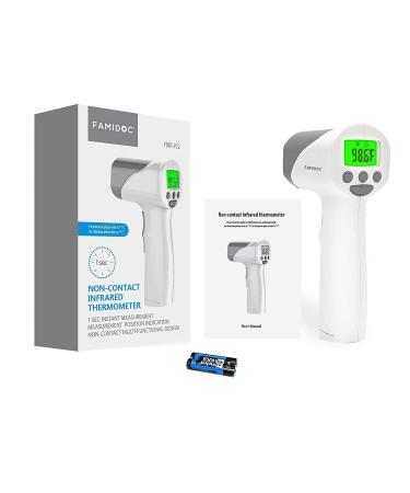 Forehead Thermometer for Adults and Kids  Infrared Thermometer Gun with Fever Alarm  Fast Accurate Results  Easy for All Ages