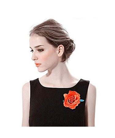 12 Pack Multicolored Rose Flower Hair Clips for Women & Girls - Perfect Accessories for Parties Beach & Weddings - Buy Online on GoSupps.com