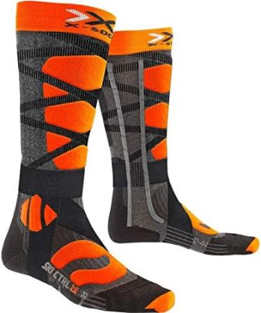 Buy X-Socks X-Bionic Unisex Ski Control 4.0 Socks - Anthracite Melange/X-Orange Size 42/44 | International Shipping Available - Buy Online on GoSupps.com