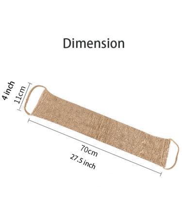 2in1 Exfoliating Hemp Gloves + Large Natural Hemp Back Scrubber - Deep Clean & Invigorate Skin | Shower Massage Strap for Men and Women - Buy Online on GoSupps.com