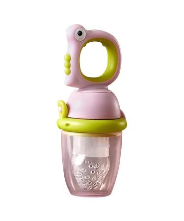 Elevate Baby Feeder | Ultravers Silicone Baby Food Pacifier - Ideal Gift for Infants Birthdays & Festivals - Pink Color - Buy Online on GoSupps.com